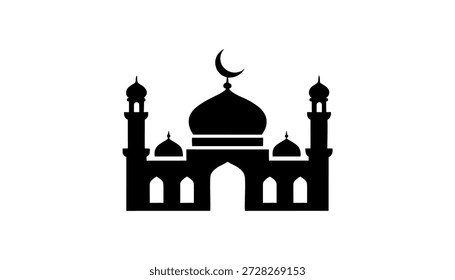 set ramadan kareem Icon Vector. Islamische Ornament Icons Vektorbild. Moschee Laternen Gebet Silhouette