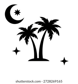 set ramadan kareem Icon Vetor. ícones de ornamentos islâmicos imagem vetorial. lanternas da mesquita silhueta de oração