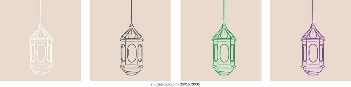 set of Ramadan Lantern instruments