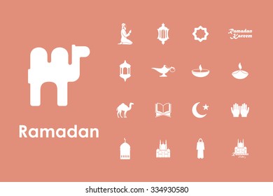 It is a set of ramadan simple web icons