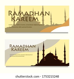 plantilla de banner de ramadán