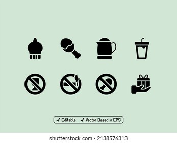 Set of Ramadhan and Islam icon pack with black color, It can uses for any purpose.