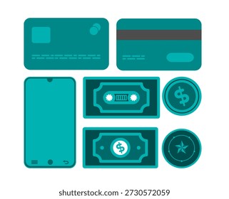 zufällige digitale Ikone für Finanzen und Unternehmen 