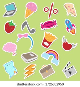 Set Of Random Funny Stickers