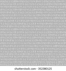 Set of a random numbers. Simple background
