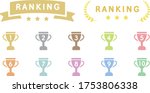 Set of ranking flat icons