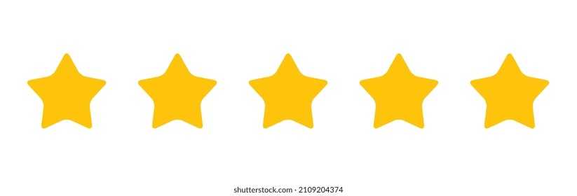 set of rating star design