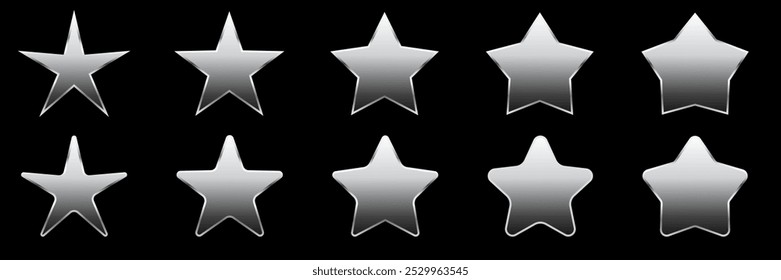 Set rating stars gold, silver, bronze icon badges. Feedback customers. Rank, level of satisfaction rating. Five stars customer product rating review. 5 star rating icon. Vector illustration.