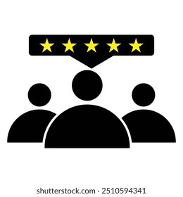 Set rating stars icon badges. Feedback customers. Rank, level of satisfaction rating. Five stars customer product rating review.  Vector illustration. design eps 10