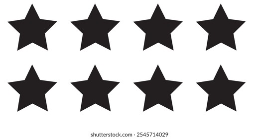 Set rating stars icon badges. Feedback customers. Rank, level of satisfaction rating. Five stars customer product rating review. 5 star rating icon. Vector illustration.