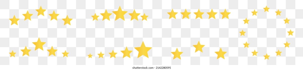  Set Of Rating Stars. Vector Illustration