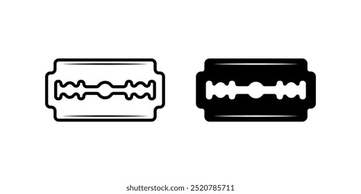 Set of Razor blade icons. for mobile concept and web design. vector illustration on white background