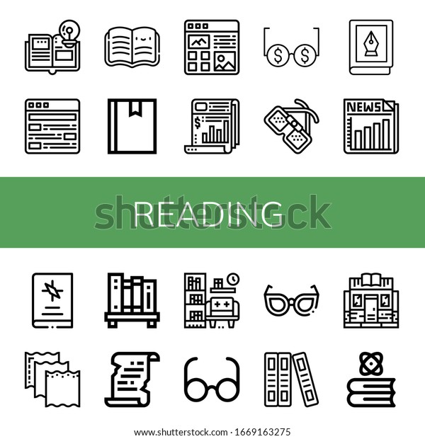 Descubra Conjunto De Iconos De Lectura Tales Imagenes De Stock En Hd Y Millones De Otras Fotos Ilustraciones Y Vectores En Stock Libres De Regalias En La Coleccion De Shutterstock Se Agregan Miles De Imagenes Nuevas De Alta Calidad Todos Los Dias