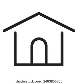 Conjunto de iconos de línea fina de bienes raíces y casas. Contiene íconos como área, llave de mano, hogar inteligente, contacto y Asistencia, departamentos y más