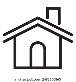 Conjunto de iconos de línea fina de bienes raíces y casas. Contiene íconos como área, llave de mano, hogar inteligente, contacto y Asistencia, departamentos y más