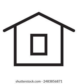 Conjunto de iconos de línea fina de bienes raíces y casas. Contiene íconos como área, llave de mano, hogar inteligente, contacto y Asistencia, departamentos y más