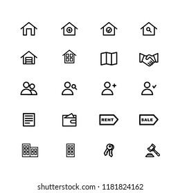 Set of real estate icons