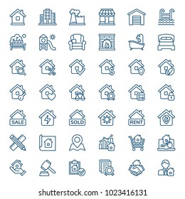 Set of real estate icons. Vector illustration