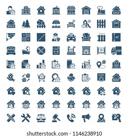 Set of real estate icons. Vector illustration