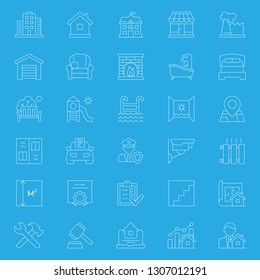 Set of real estate icons. Vector illustration