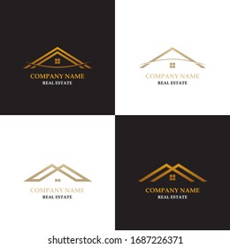 Set of Real Estate Logo Design. Creative abstract real estate icon logo template, Creative Building Concept Logo Design Template, logo design inspiration