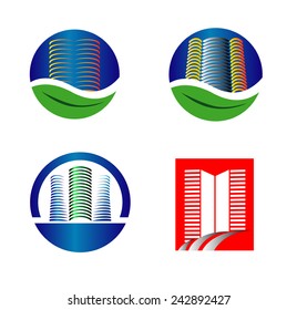 Set of Real Estate Vector Icons, Logos, Sign, Symbol Template 