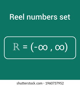conjunto de notación del intervalo de número real