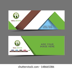Set of Real State Advertising Header & Banner Design 