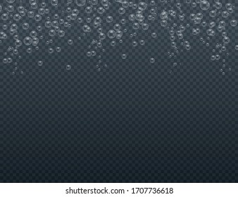 Set of realistic colorful soap bubbles. Transparent realistic soap bubbles isolated on transparent background. Vector texture. Light Gray vector cover with spots.  