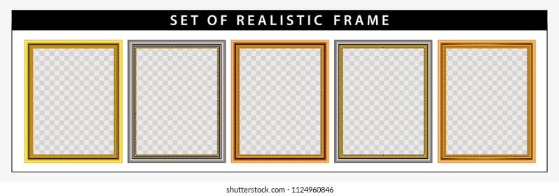 set of realistic frame set. easy to modify