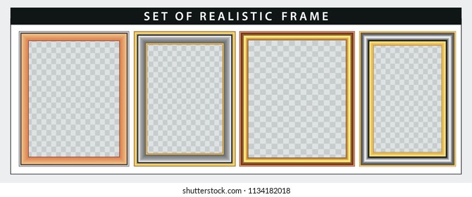 set of realistic frame set. easy to modify