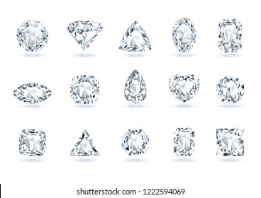 Set of Realistic Gems