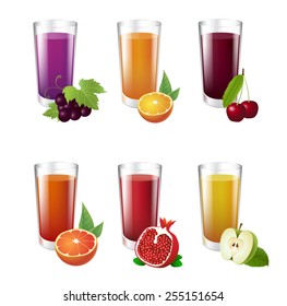 Set Of Glasses Juice Stock Image Image Of Clear Healthy 45512799