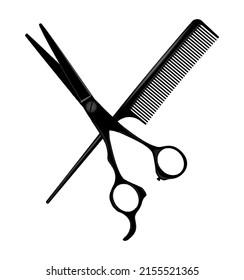 set of realistic hairbrush isolated or hot curling radial brush comb or barbershop equipment tools concept. eps vector