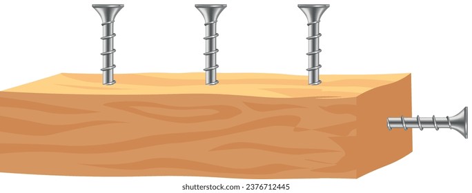 Set of realistic metal fastening items screws bolts nuts nails isolated on white background vector illustration. screwdriver with bi directional arrows vector icon design, Handyman Service symbol,