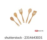Set of realistic metal spoons from different points of view. 3d realism. Vector teaspoon illustration isolated. Cutlery icon. Spoon, forks, knife. restaurant business concept, vector illustration, 