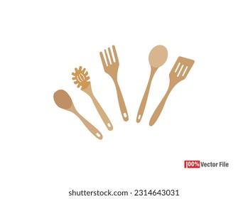 Set of realistic metal spoons from different points of view. 3d realism. Vector teaspoon illustration isolated. Cutlery icon. Spoon, forks, knife. restaurant business concept, vector illustration, 