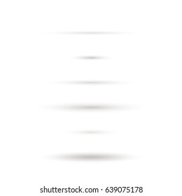 set of realistic oval shadow isolated on white background. concept of dark transparent shade for decor. simple trend modern abstract graphic art design