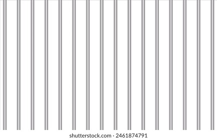 Set of realistic prison metal bars isolated on white background. Iron jail cage. Prison fence jail. Template design for criminal or sentence.  vector illustration. EPS 10