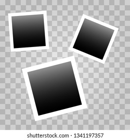 Set of realistic square frames, Vector Photo frame mockup design. Frames photo collage.  Vector illustration EPS10