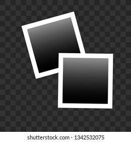 Set of realistic square frames, Vector Photo frame mockup design. Frames photo collage.  Vector illustration EPS10