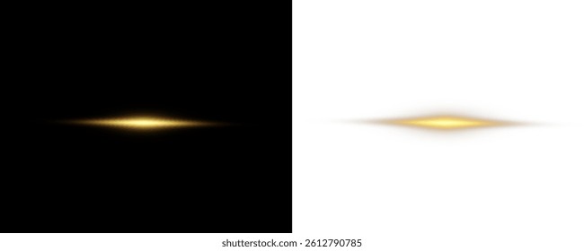 A set of realistic suns. Flares with highlights of golden color, bright beautiful sun, set of suns, vector png.