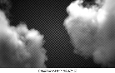 Set realistic transparent clouds.