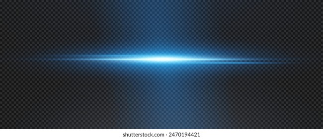 Set of realistic vector blue stars png. Set of vector suns png. Blue flares with highlights.