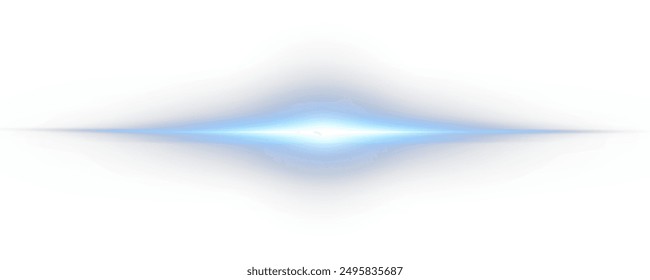 Set of realistic vector blue stars png. Set of vector suns png. Blue flares with highlights.