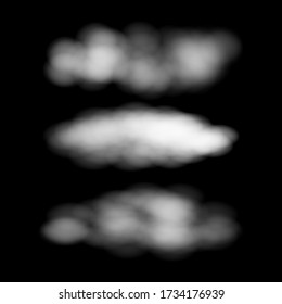 Set of realistic vector clouds.