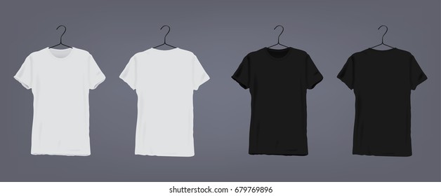 black t shirt in hanger