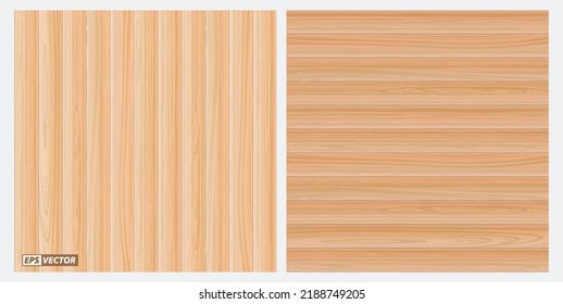 set of realistic wooden floor or wooden parquet interior.
