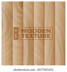 Set of Realistic Wooden Texture Background. Eps Vector