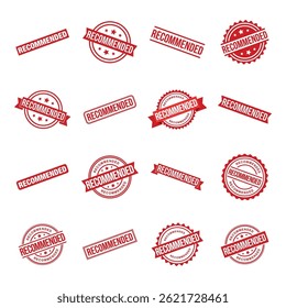Set Recommended Letter Rubber Stamp Template